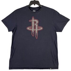 Houston Rockets Shirt Mens Extra Large Black '47 NBA Basketball Apparel Sports